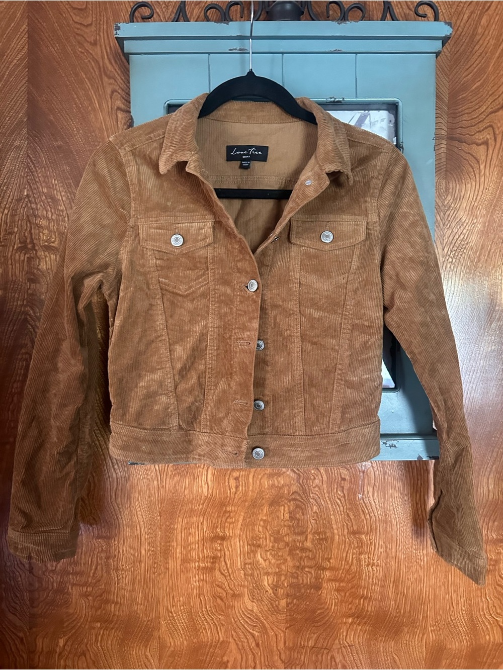 Love Tree Women’s Brown Corduroy Jean Jacket